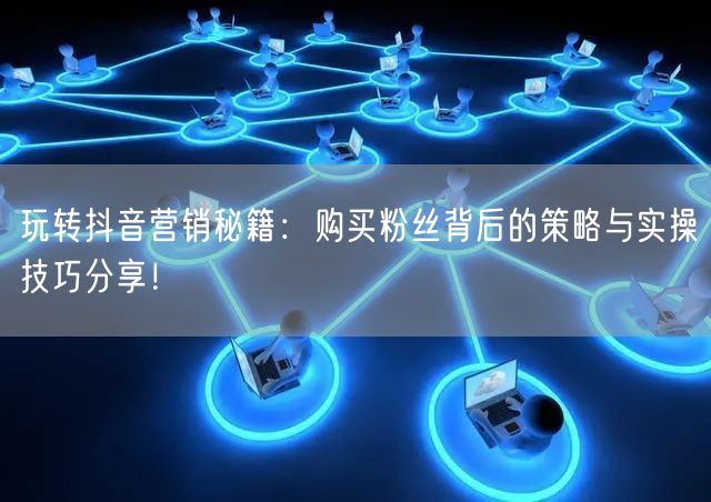 玩转抖音营销秘籍：购买粉丝背后的策略与实操技巧分享！