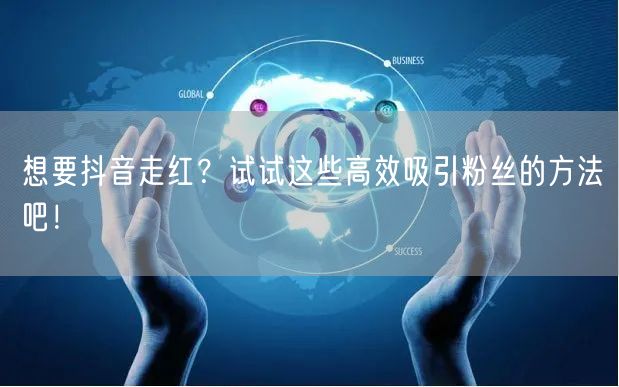 想要抖音走红？试试这些高效吸引粉丝的方法吧！