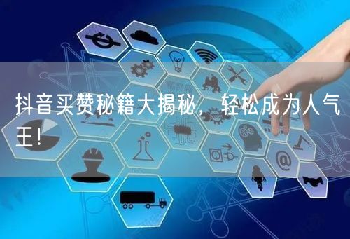 抖音买赞秘籍大揭秘，轻松成为人气王！