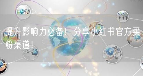 提升影响力必备！分享小红书官方买粉渠道！