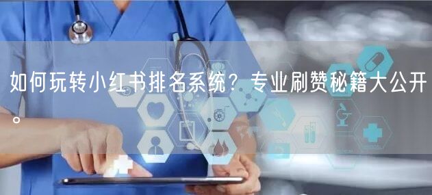 如何玩转小红书排名系统？专业刷赞秘籍大公开。
