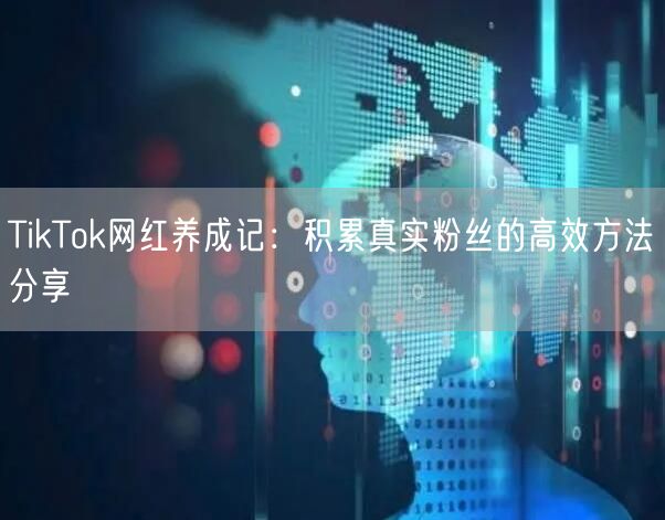 TikTok网红养成记：积累真实粉丝的高效方法分享